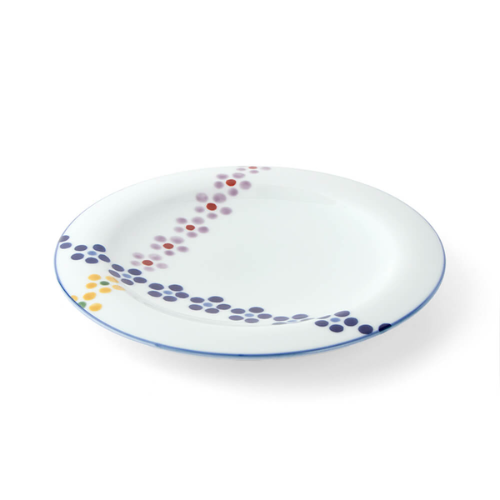 Prato Arita Ware Somenkinarabi Ume (24cm)