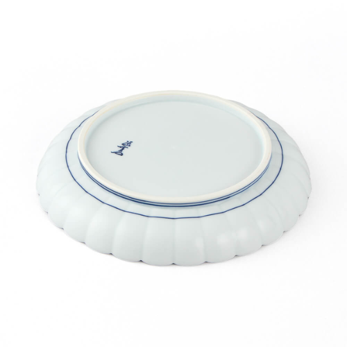 Prato Arita Ware com Borda de Crisântemo Floral Estilo Imari Antigo (21,0cm)