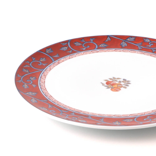 Prato Arita Ware Mikomi de Romã Somenishiki (16cm)