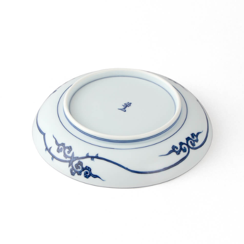 Prato Fundo Arita Ware Mikomi de Romã Somenishiki (19,5cm)
