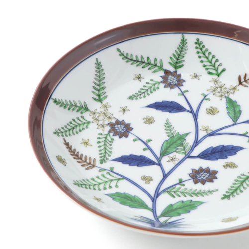 Prato Fundo Arita Ware Chita Nishiki no Hana to Chō (21,5cm)