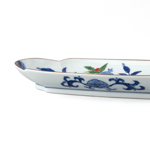 Prato Longo Arita Ware Romã Somenishiki (27,5 x 13,5)