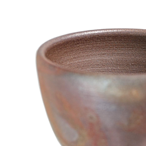 Conjunto de Xícaras com Colher Bizen Ware Mugen Kobo Sengiri (6 peças)