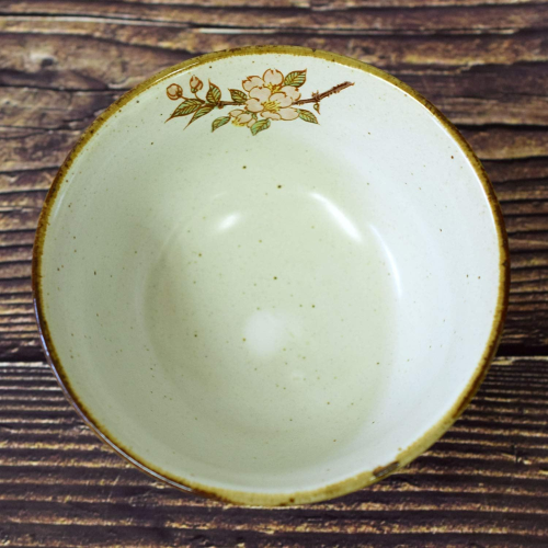 Tijela de arroz de cerâmica Kutani com Padrão Flor de Cerejeira