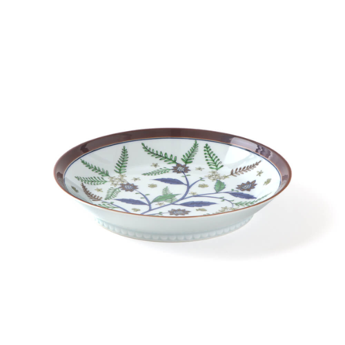 Prato Fundo Arita Ware Chita Nishiki no Hana to Chō (21,5cm)