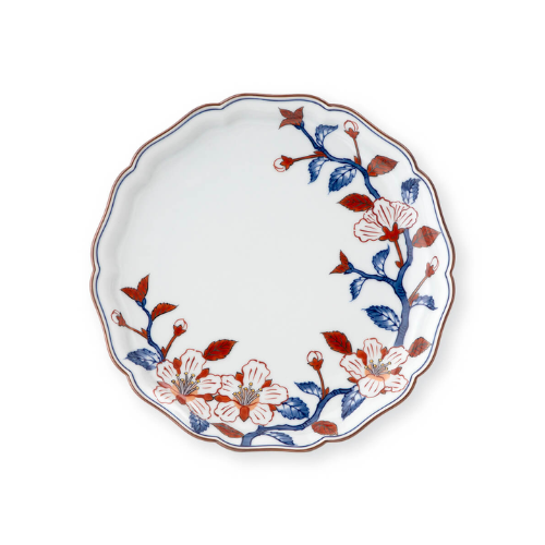 Prato Arita Ware Somenishiki Red (22cm)