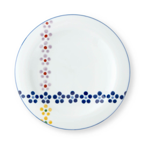 Prato Arita Ware Somenkinarabi Ume (24cm)
