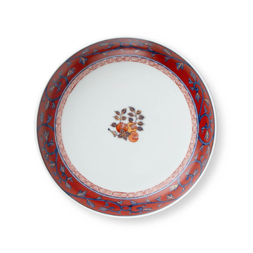 Prato Fundo Arita Ware Mikomi de Romã Somenishiki (19,5cm)