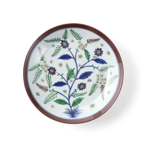Prato Fundo Arita Ware Chita Nishiki no Hana to Chō (21,5cm)
