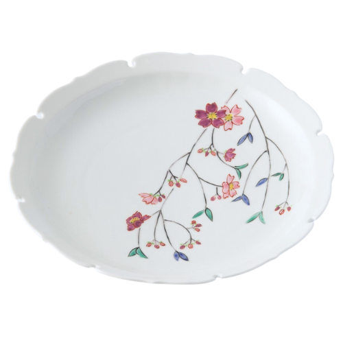 Prato Yukkiwa Arita Ware Shidare-Zakura (22cm)
