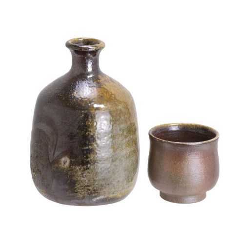 Conjunto para Saquê Bizen Ware Mugen Kobo Sengiri (2 peças)