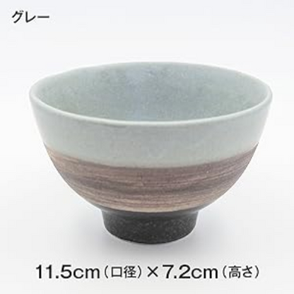 Tijela de Arroz de Cerâmica Mino Ware Estilo Nórdico (conjunto 2 unidades)